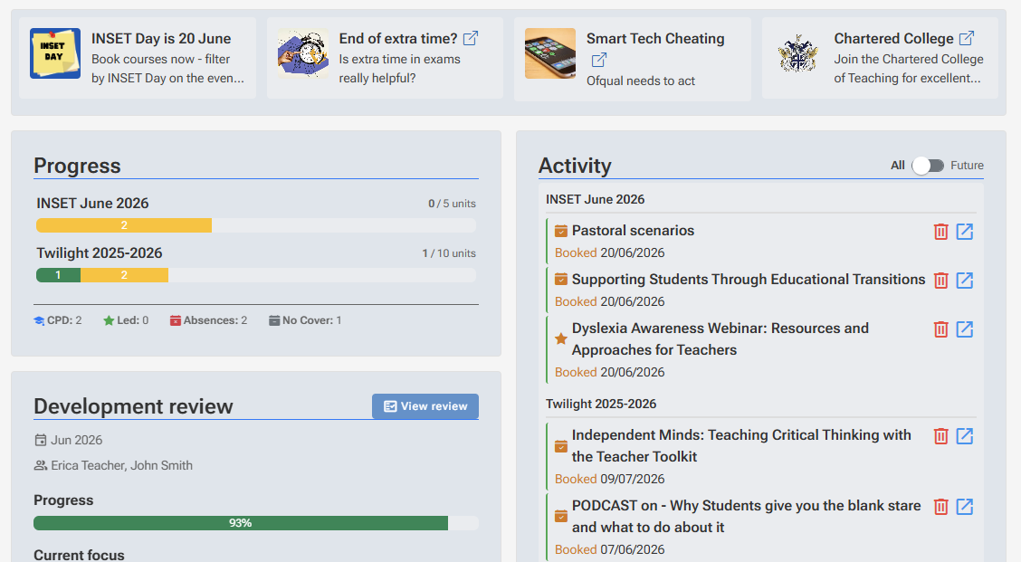 Improve PD staff view screenshot